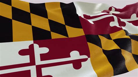 Flag Of Maryland State Stock Motion Graphics SBV-348436607 - Storyblocks