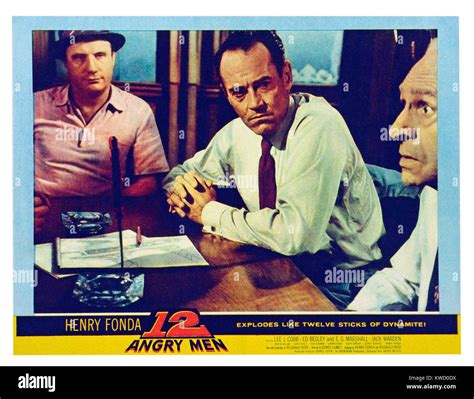 12 ANGRY MEN, (aka TWELVE ANGRY MEN), US lobbycard, from left: Jack Warden, Henry Fonda, Joseph ...