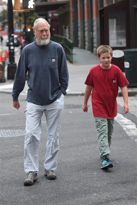 Stubble Trouble! Bearded David Letterman Is Nearly Unrecognizable On Father-Son Dinner Date In ...