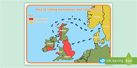 Viking Invasion Map - Primary Resources (teacher made)