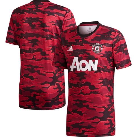 Men's adidas Red Manchester United 2020/21 Pre-Match Jersey