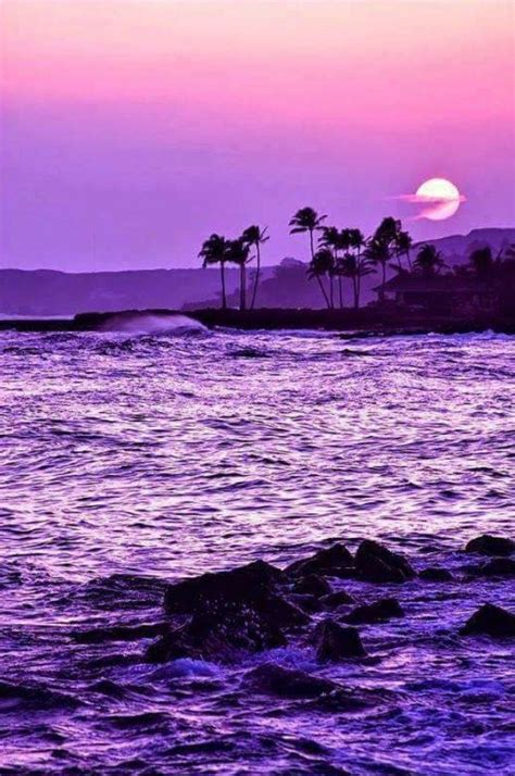 Purple aesthetic | Sunset wallpaper, Sunsets hawaii, Sunset