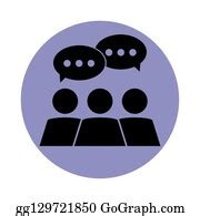 290 Society Talking People Social Pictogram Clip Art | Royalty Free - GoGraph