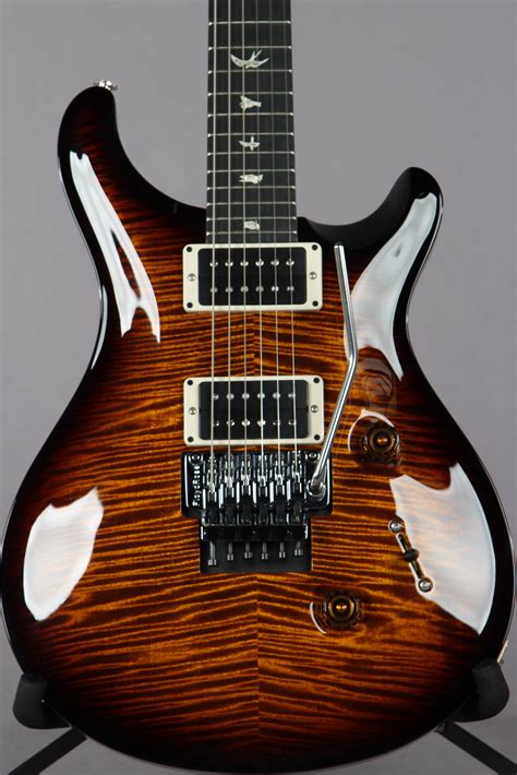 2017 PRS Paul Reed Smith Custom 24 Floyd Rose Black Gold Burst 10 Top ...