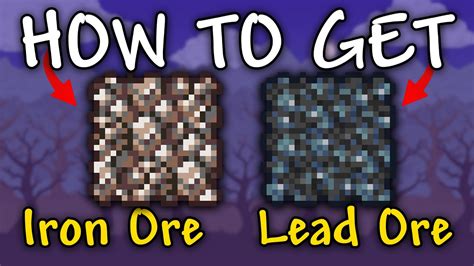 How to Get Iron Ore & Lead Ore in Terraria | Iron Ore terraria - YouTube