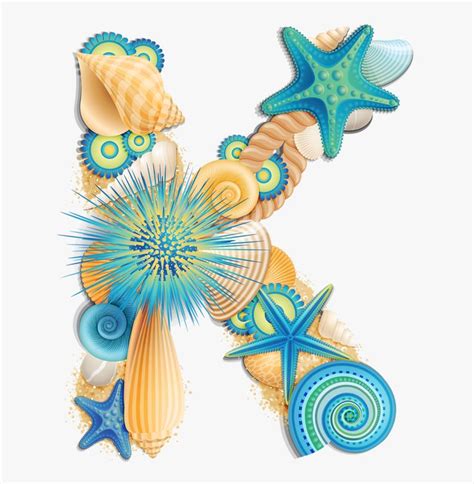 Shell Clipart Summer - Seashell Letter K Clipart, HD Png Download ...