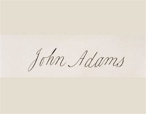 Signature Of John Adams 1735-1826 Drawing by Vintage Design Pics - Fine ...