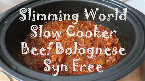 Slimming World Slow Cooker Spaghetti Bolognese Recipe | Deporecipe.co