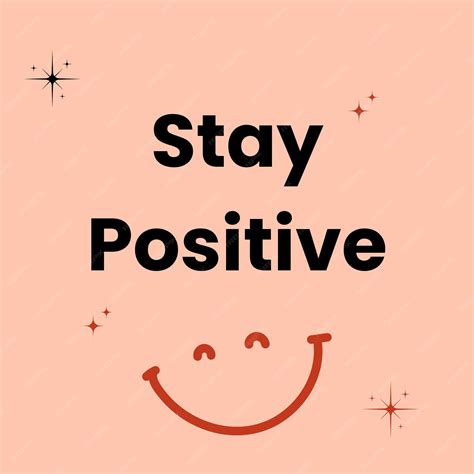 Premium Vector | Stay positive quotes