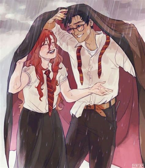 James y Lily💕 | Harry potter drawings, Harry potter anime, Harry potter ...