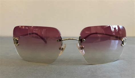 CHANEL Sunglasses CC Aviators Rimless - Chelsea Vintage Couture