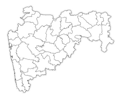 Blank Map of Maharashtra HD