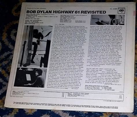 HIGHWAY 61 REVISITED BOB DYLAN 1965 COLUMBIA MONO LP CL 2389 Pitman ...