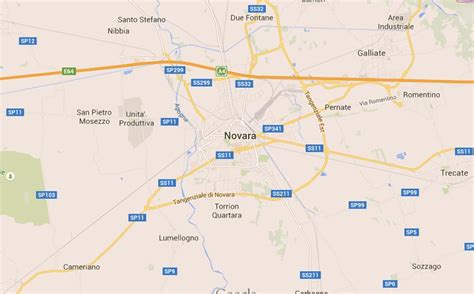 Map of Novara