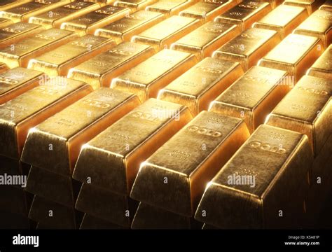 Gold bars, illustration Stock Photo - Alamy