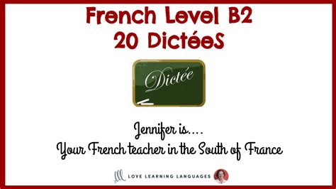 Advanced French Dictée Exercises - Love Learning Languages