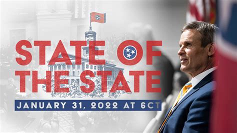 Gov. Lee to Deliver Fourth State of the State Address on January 31