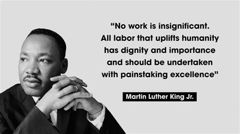 MLK Jr. Labor Dignity Quote - GreenStar