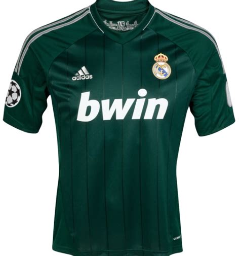 New Real Madrid Third Kit 2012/2013- Green Real Madrid Champions League ...