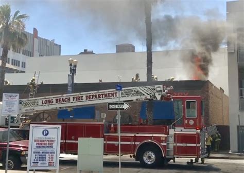 VIDEO: Long Beach Fire Department battle structure fire in Downtown ...