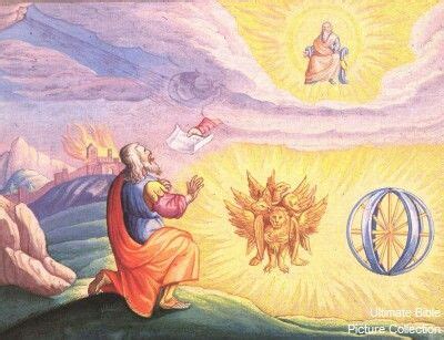 Ezekiel's Vision. | Bible pictures, Cherub art, Biblical art