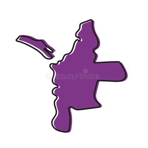 Mannar District of Sri Lanka Vector Map Illustration Stock Vector ...