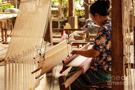 Laotian Silk Weaver Photograph by Bob Phillips - Fine Art America