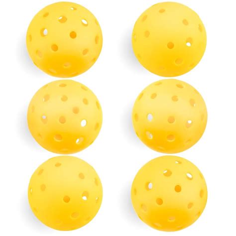 6-Pack of Pickleball Balls, Goldenrod Yellow | SPIC-002