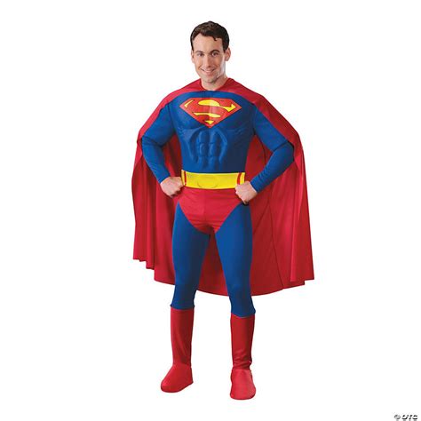 Men’s Deluxe Muscle Superman Costume | Oriental Trading