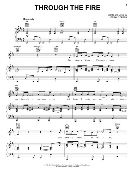 Through The Fire | Sheet Music Direct