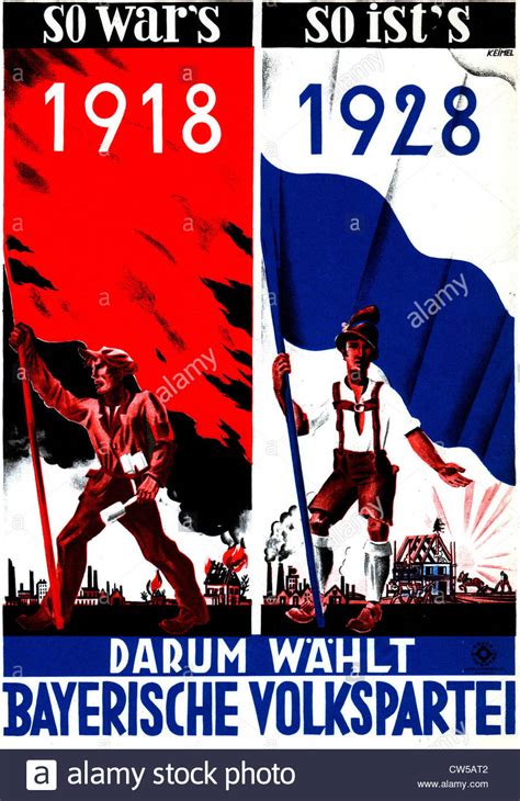 Antibolshevik propaganda poster of the Bavarian People's Party Stock Photo - Alamy