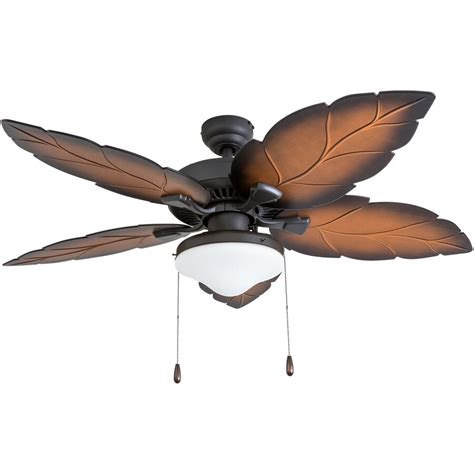 Palm Coast St. Josephine 52-in Tropical Bronze Indoor/Outdoor Ceiling Fan with Light Kit and ...