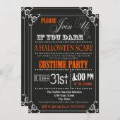 Typography Halloween Party Invitation | Zazzle