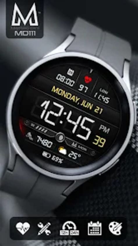 MD111 - digital watch face for Android - Download