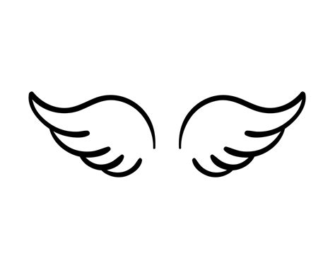 angel wings in heaven hawk feather wing pattern 22430819 Vector Art at Vecteezy