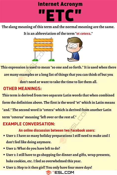 ETC Meaning: What Does ETC Stand for? • 7ESL