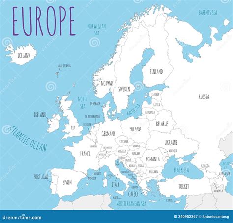 Europe Map Labeled With Countries - Lck Summer 2024