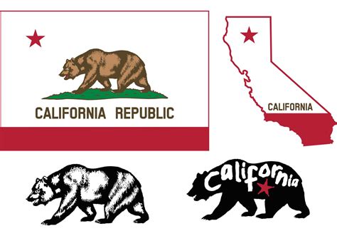 California Bear Flag Vectors 87020 Vector Art at Vecteezy