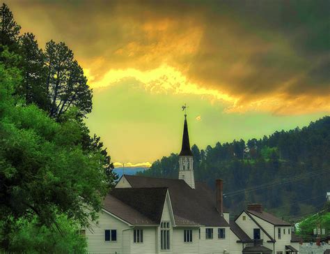 Sunset Church Photograph by Kelly Larson - Fine Art America