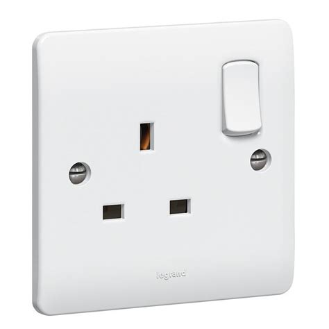 Synergy White - 13A single switched socket - Legrand 730066 – Ahuja Electricals - UAE largest ...