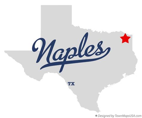 Map of Naples, TX, Texas