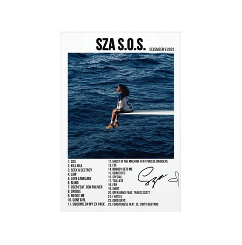 Custom SZA Album Cover Digital Poster Print Tracklist SZA - Etsy