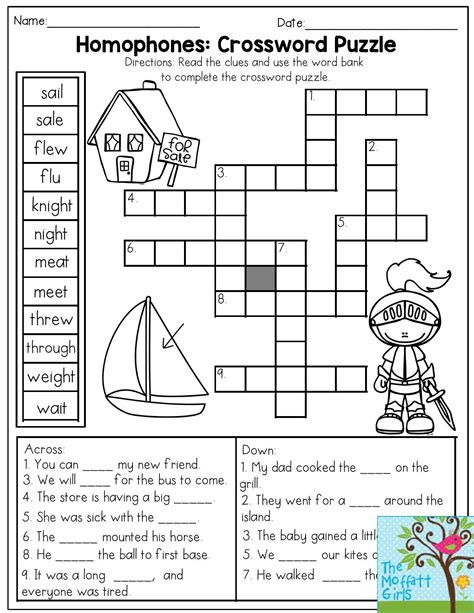 Worksheets On Homophones For Grade 1