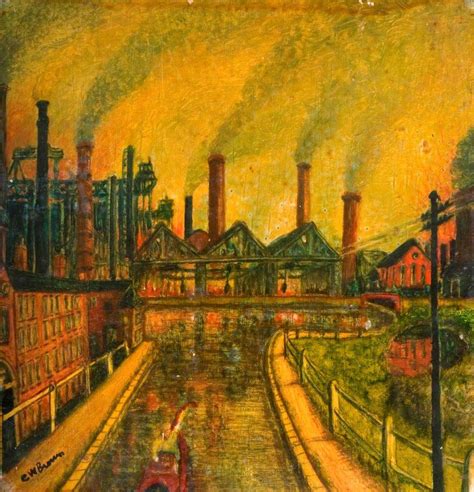 Industrial Scene | Art uk, Industrial artwork, Scene art