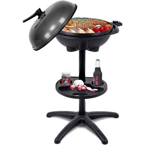 HElectQRIN Electric Grill with Temperature Control 1350W Non-Stick BBQ ...