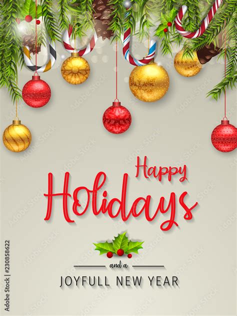 Happy Holidays And Happy New Year Cards