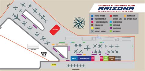 D-M Air Force Base Map for air show attendees - Desert Lightning News - Davis Monthan