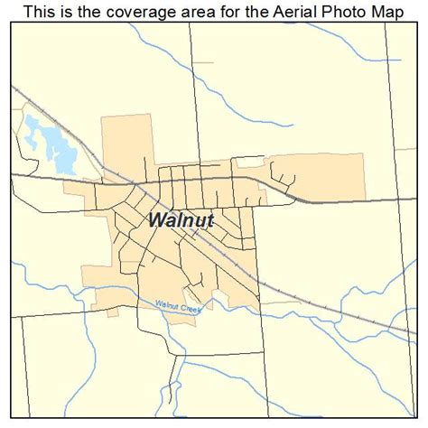 Aerial Photography Map of Walnut, IL Illinois