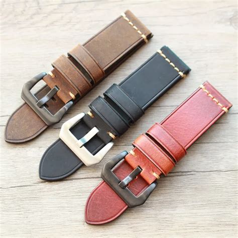 1PCS 20MM 22MM 24MM 26MM genuine leather Cow leather Watch band watch ...