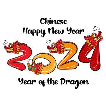 Year Of The Dragon 2024 Traditions And Festivals For All Vector, Lunar New Year, Chinese New ...